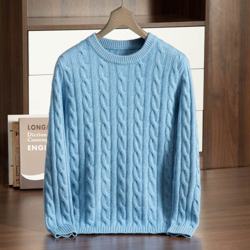 Men’s Cashmere Sweater – Luxurious Round Neck Pullover for Style & Warmth - MODISH X