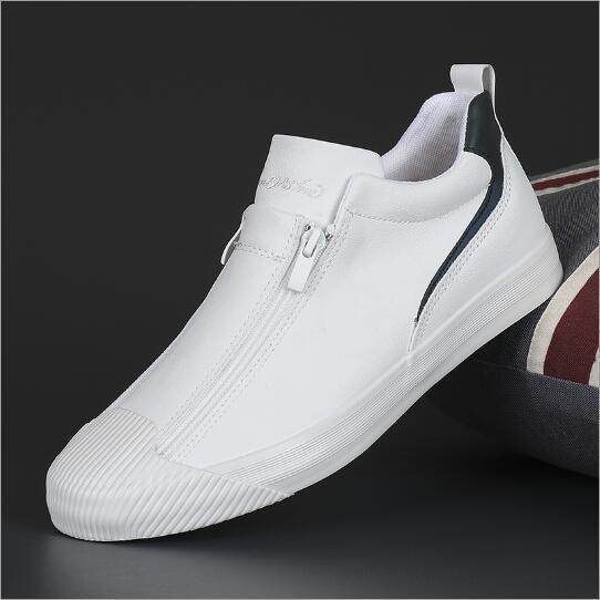 Men’s Double Zipper Casual Board Shoes – Breathable Canvas, Non-Slip Sole - MODISH X