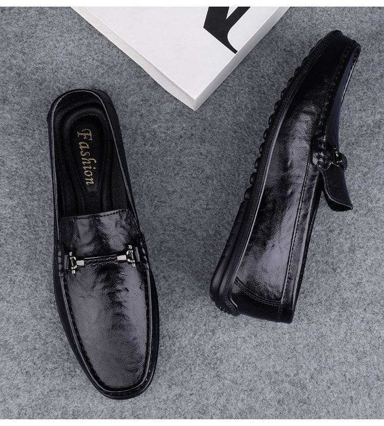 Men's Plus Size Dough Shoes – Leather Loafers with Arch Support - MODISH X