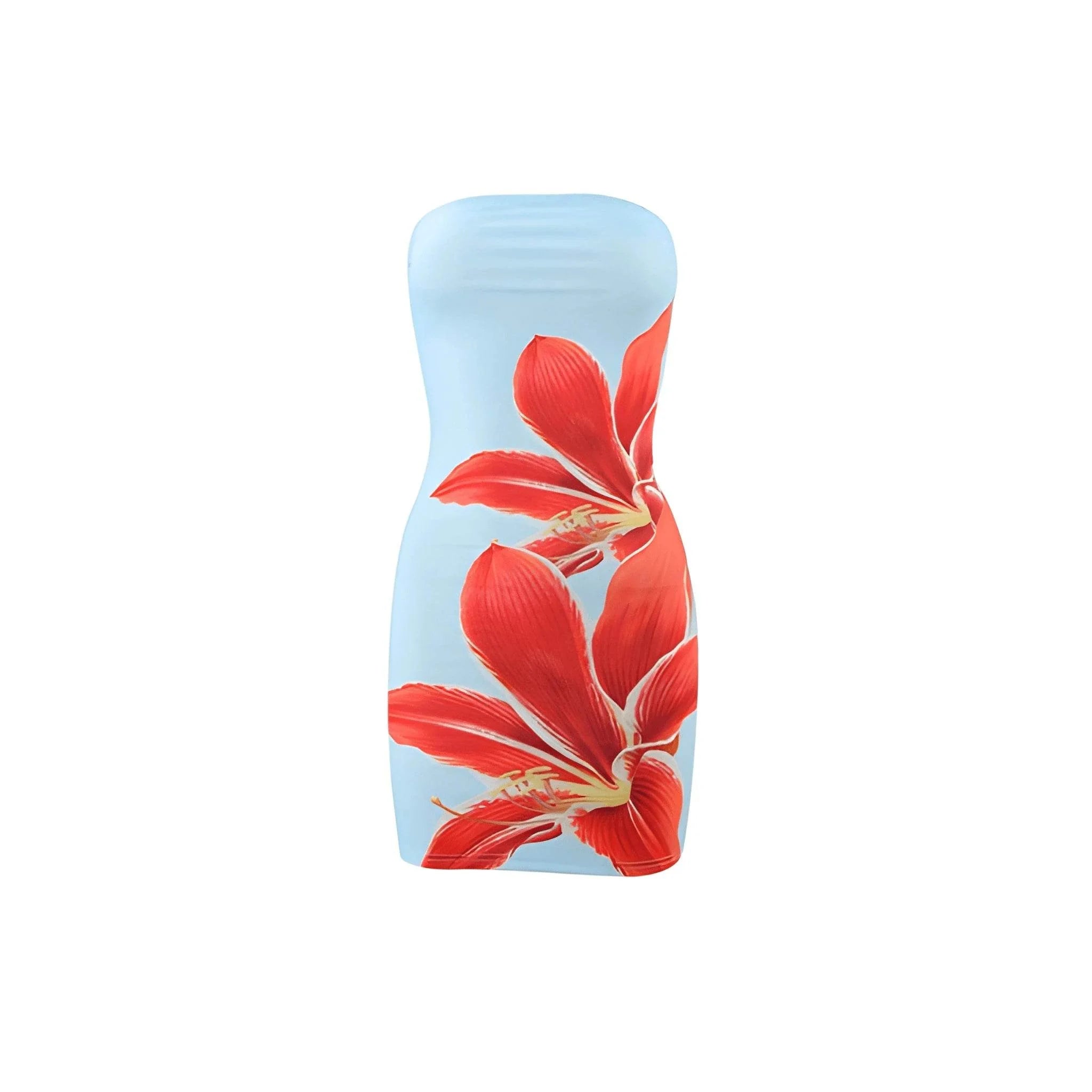Women's Summer Floral Tube Top Sheath Shorts – Chic & Comfy Style - MODISH X