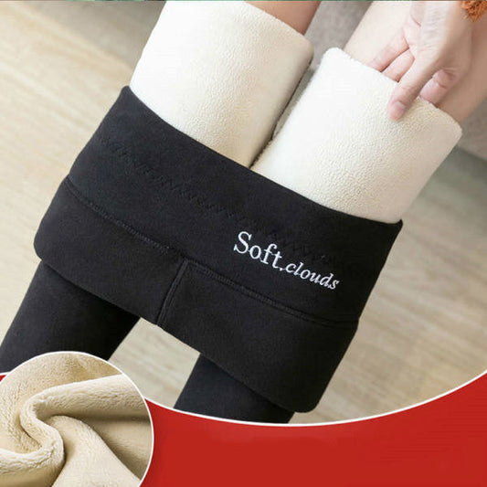 Women's Velvet Leggings – High-Waist Tummy Control Winter Leggings