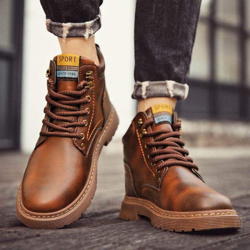 Men's Martin All-Matching Retro Style Leather Boots – Stylish & Comfortable - MODISH X