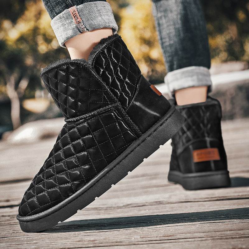 Men’s Waterproof Snow Boots – Genuine Leather Winter Boots - MODISH X