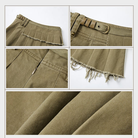 Women's Asymmetric Splicing Short Skirts – Trendy UK Style
