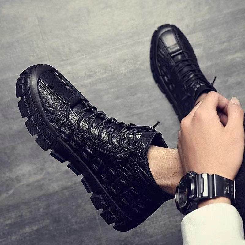 Men’s Autumn/Winter Leather Casual Shoes – Waterproof & Stylish - MODISH X