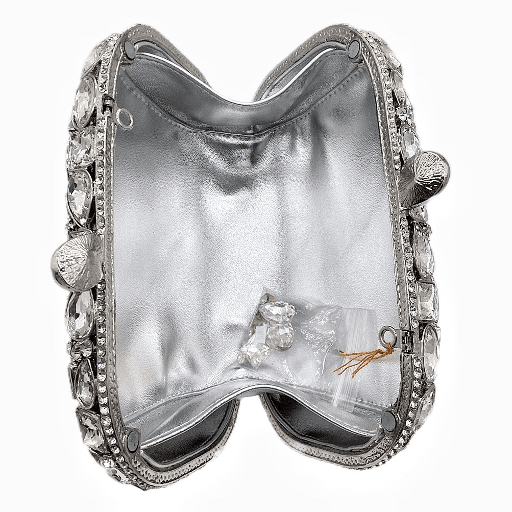 Women's Gold Clutch Bag – Elegant Crystal Evening Accessory - MODISH X