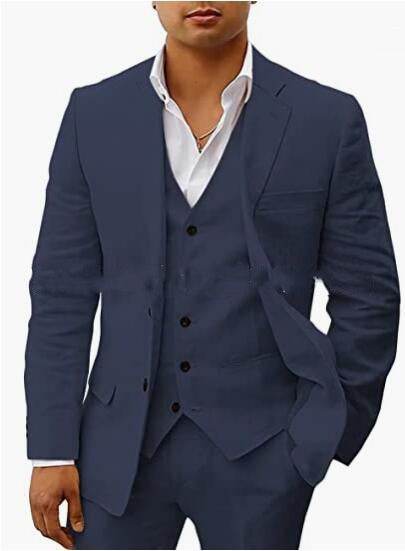 Linen 6-Piece Business Suit for Men – Stylish & Slim Fit Suit - MODISH X