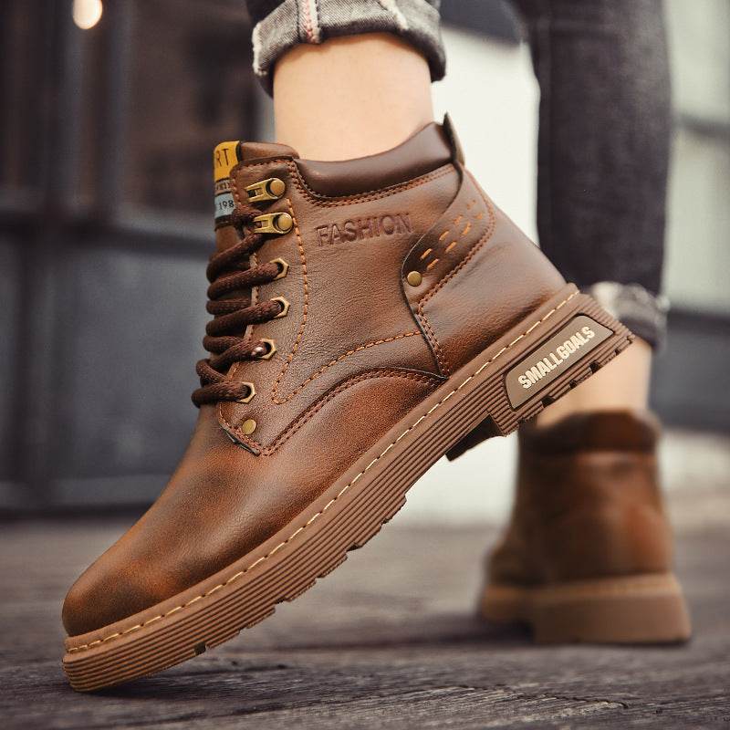 Men's Martin All-Matching Retro Style Leather Boots – Stylish & Comfortable - MODISH X