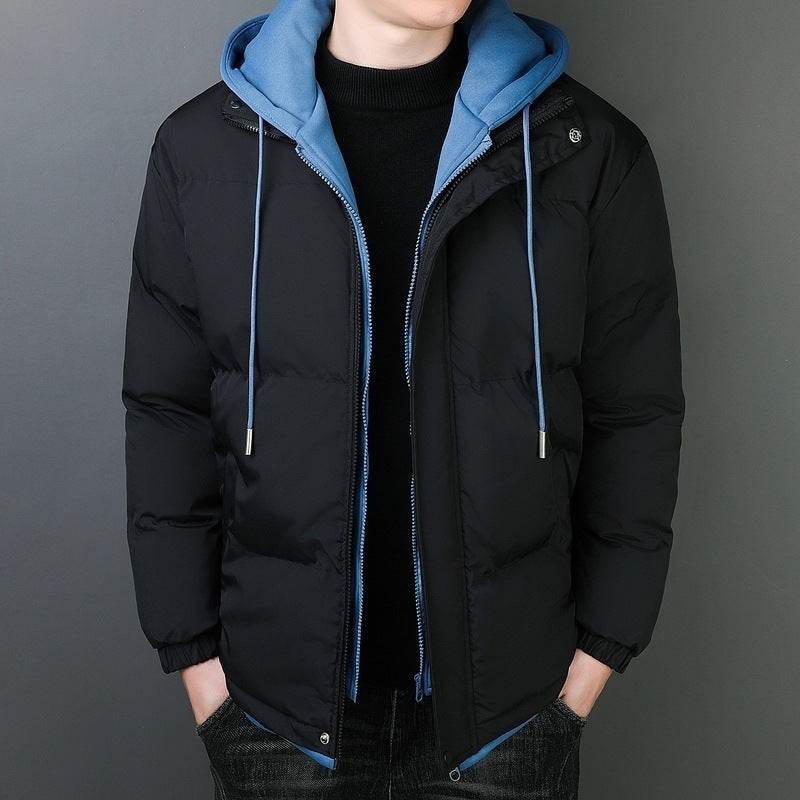 Men’s Windproof Hooded Cotton Jacket – Stylish Warmth for Winters - MODISH X