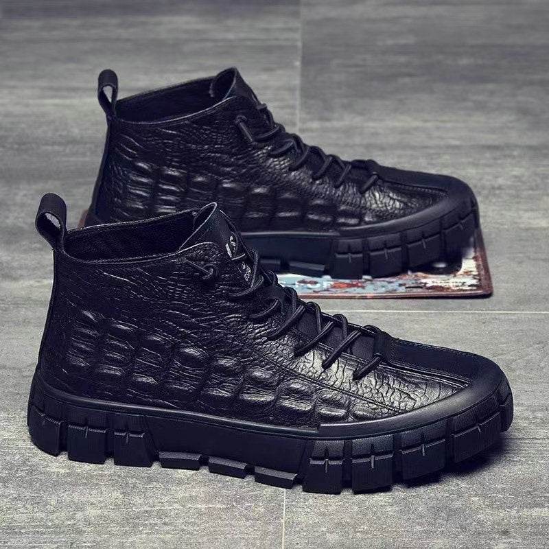 Men’s Autumn/Winter Leather Casual Shoes – Waterproof & Stylish - MODISH X