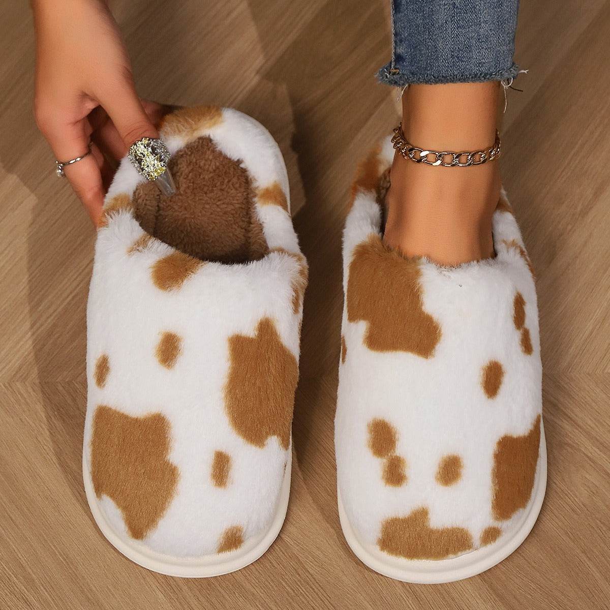 Women’s Sheepskin Slippers – Warm Non-Slip Wool Slippers for Winter - MODISH X
