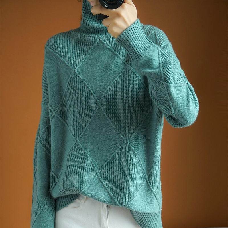 Women's Long-Sleeve Knitted Sweater – Perfect for Winter Fashion - MODISH X