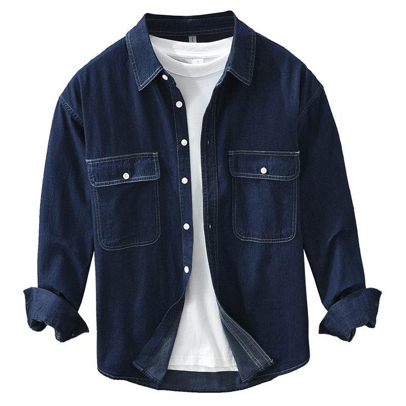 Men’s Denim Long Sleeve Loose Casual Style Shirts - MODISH X