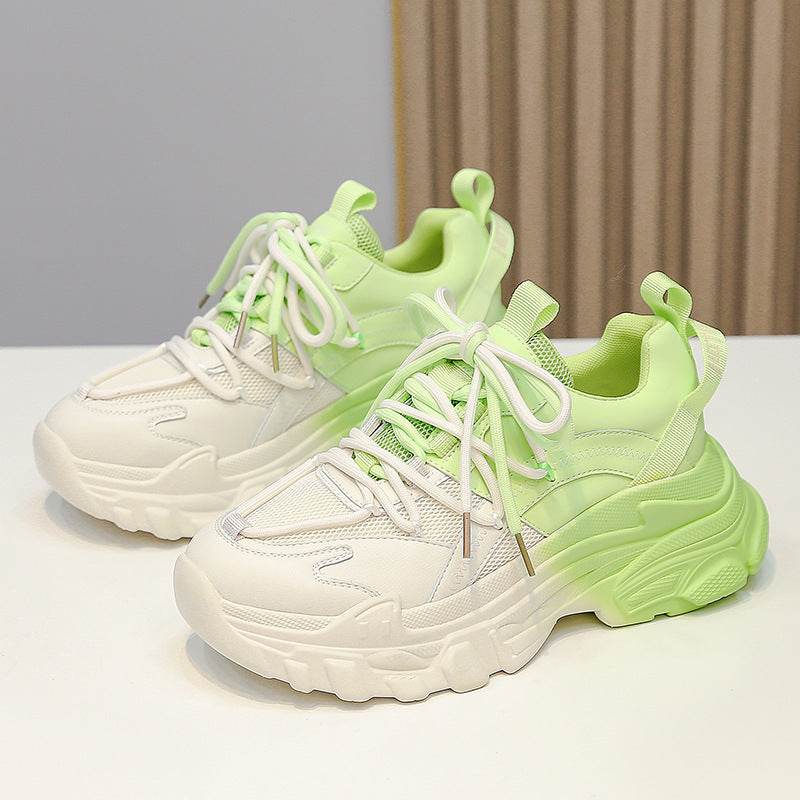 Women's Green Sneakers – Comfortable High-Top Sports Shoes - MODISH X