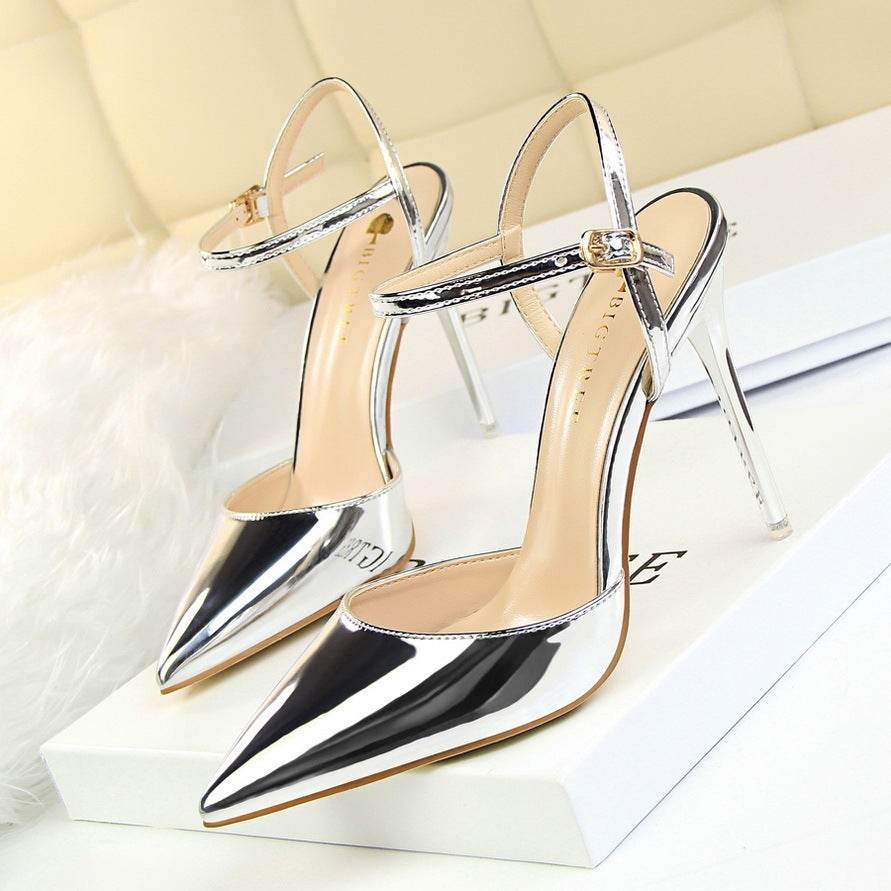 Women's Nude Beige High Heel Sandals – Modish & Elegant Nightwear - MODISH X
