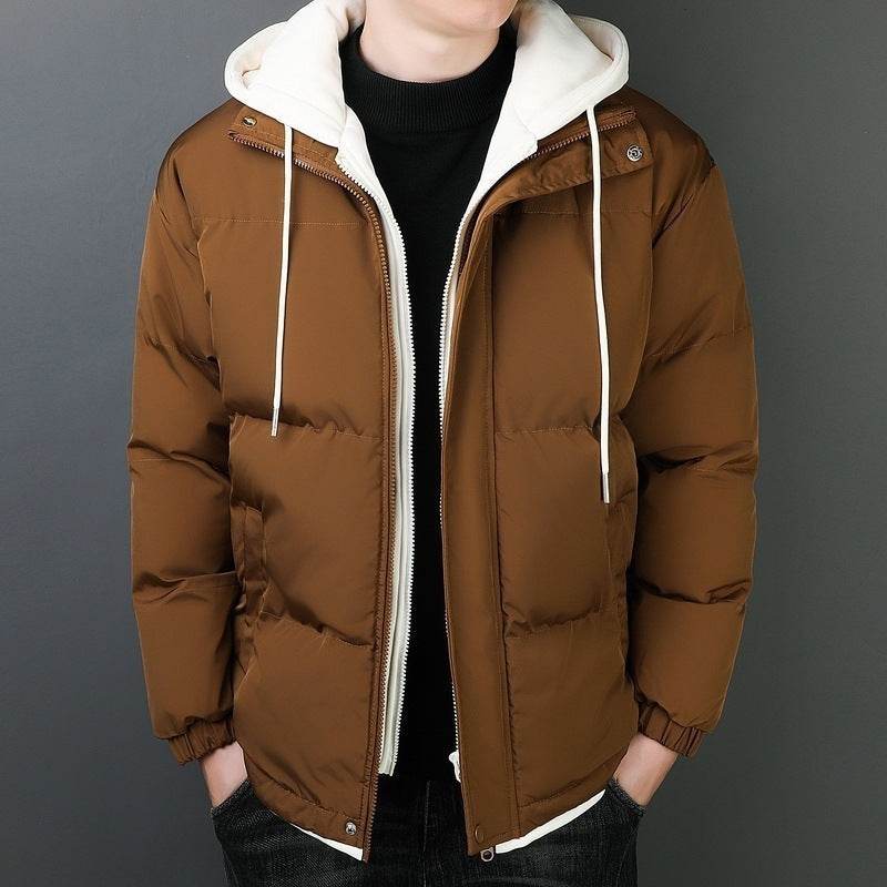 Men’s Windproof Hooded Cotton Jacket – Stylish Warmth for Winters - MODISH X
