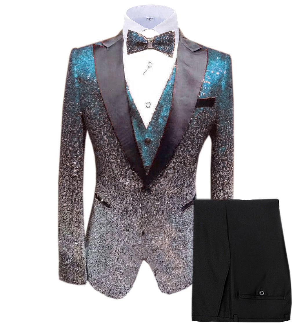 Stylish Three Piece Suit for Men – Smart Sequin Dress Suit - MODISH X