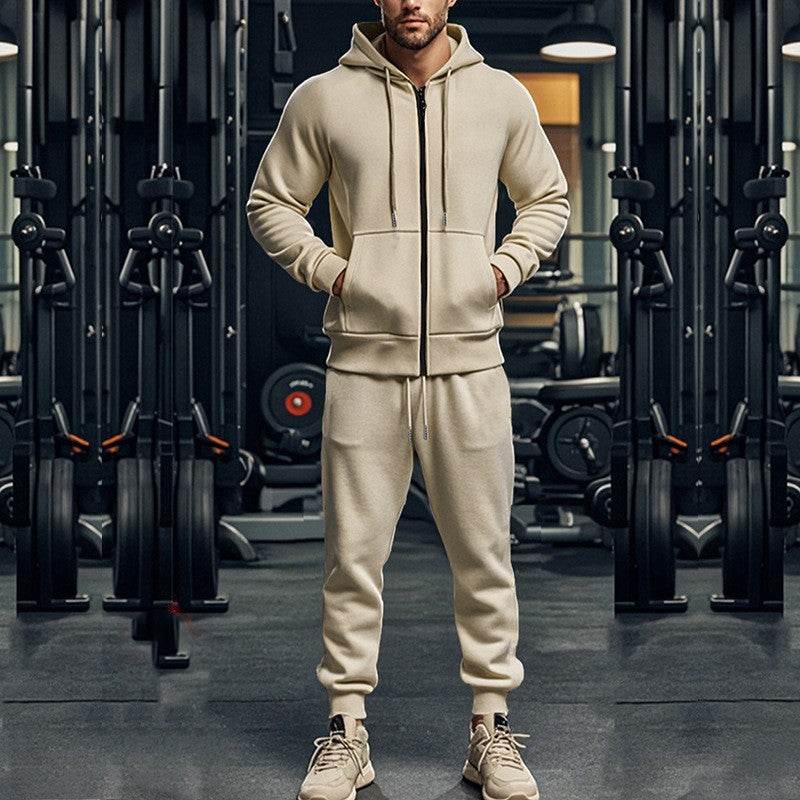 Men’s Casual Fleece Two-Piece Set – Stylish & Warm - MODISH X