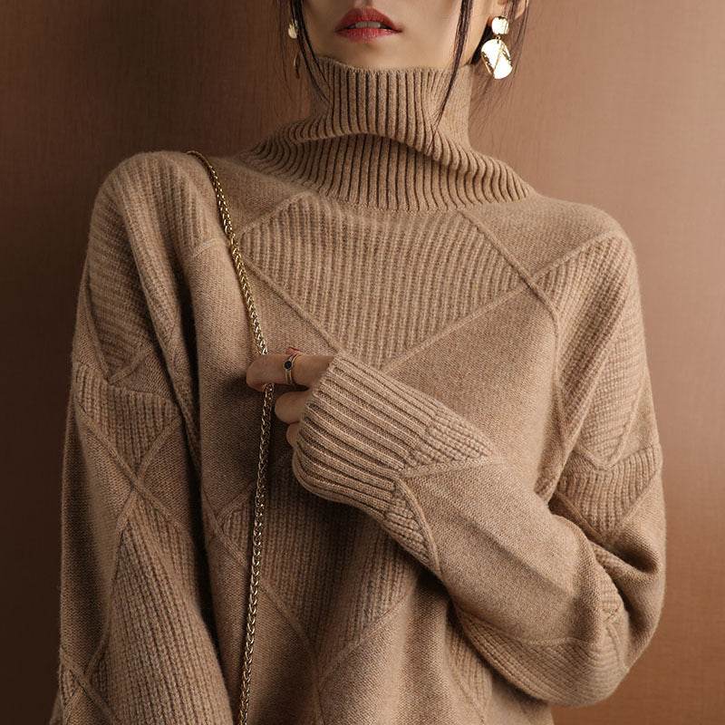 Women's Long-Sleeve Knitted Sweater – Perfect for Winter Fashion - MODISH X