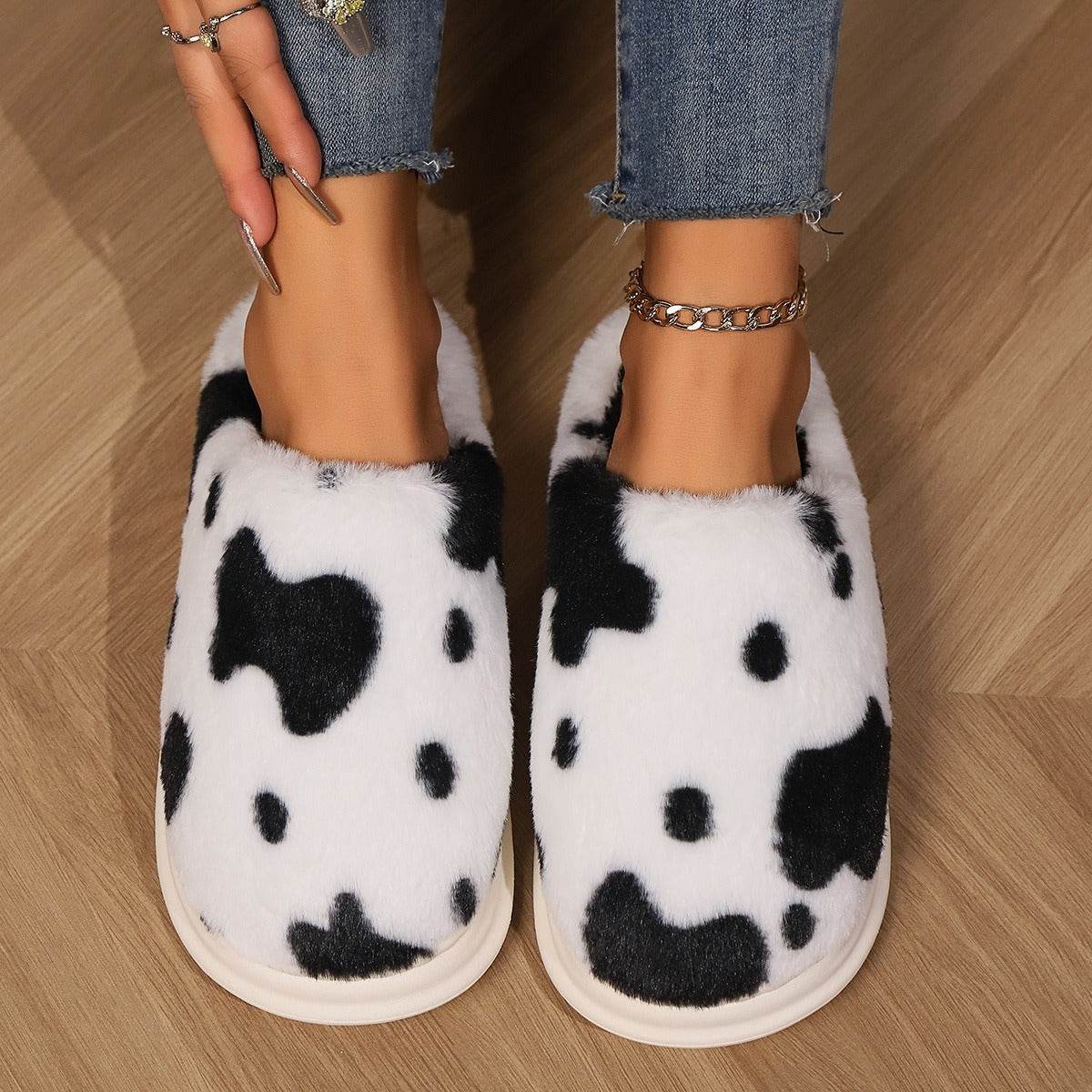 Women’s Sheepskin Slippers – Warm Non-Slip Wool Slippers for Winter - MODISH X