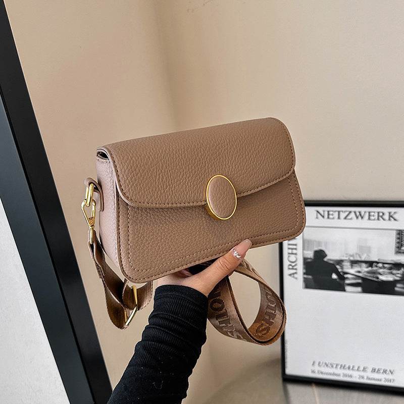 Stylish Women's PU Leather Cross Body Bag with Wide Strap - MODISH X