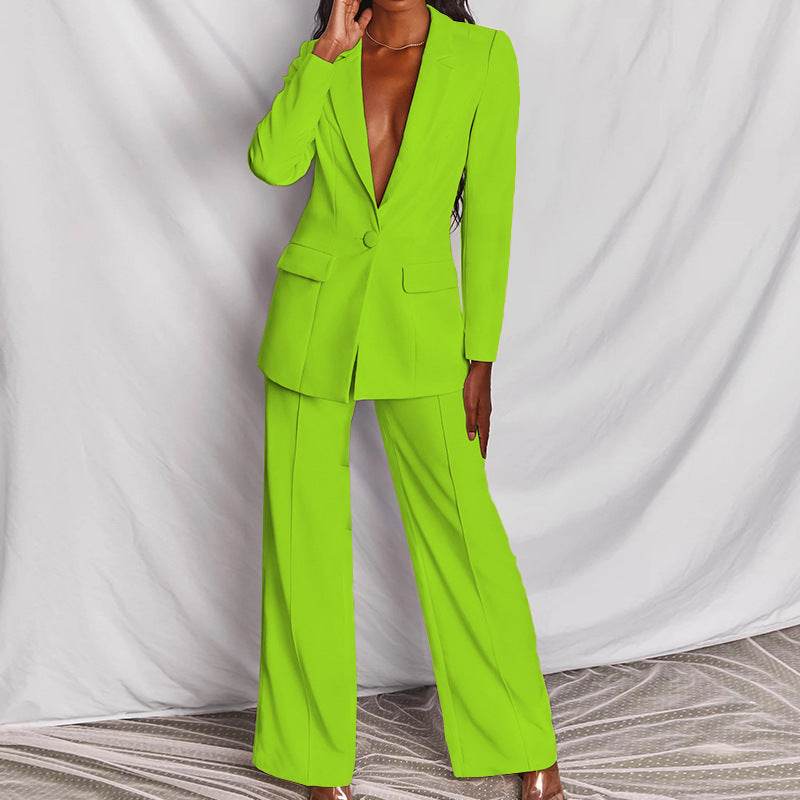 Women’s Long-Sleeve Trousers Suit – Professional & Stylish - MODISH X