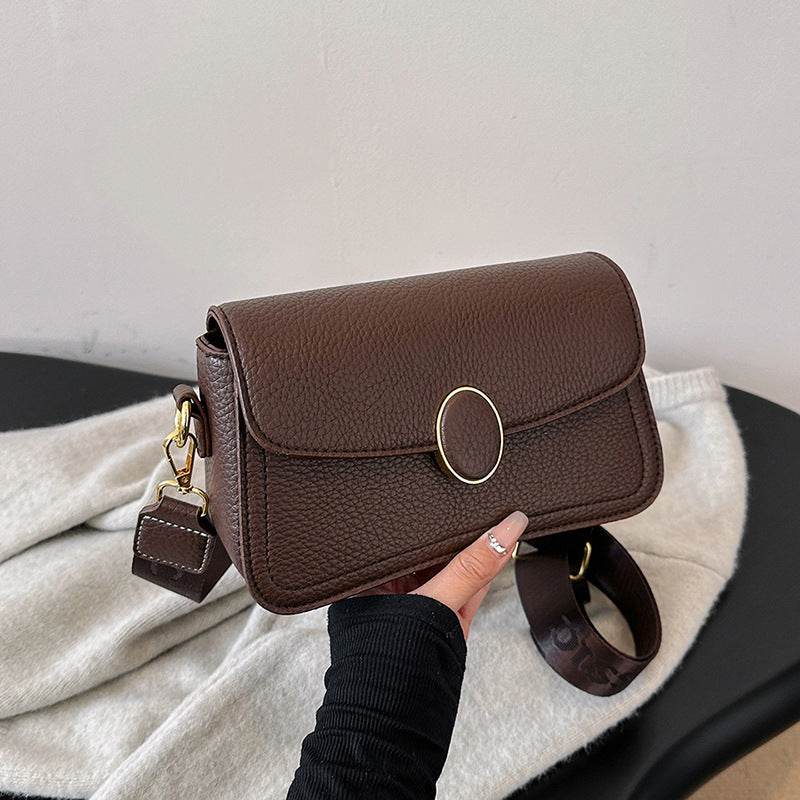 Stylish Women's PU Leather Cross Body Bag with Wide Strap - MODISH X