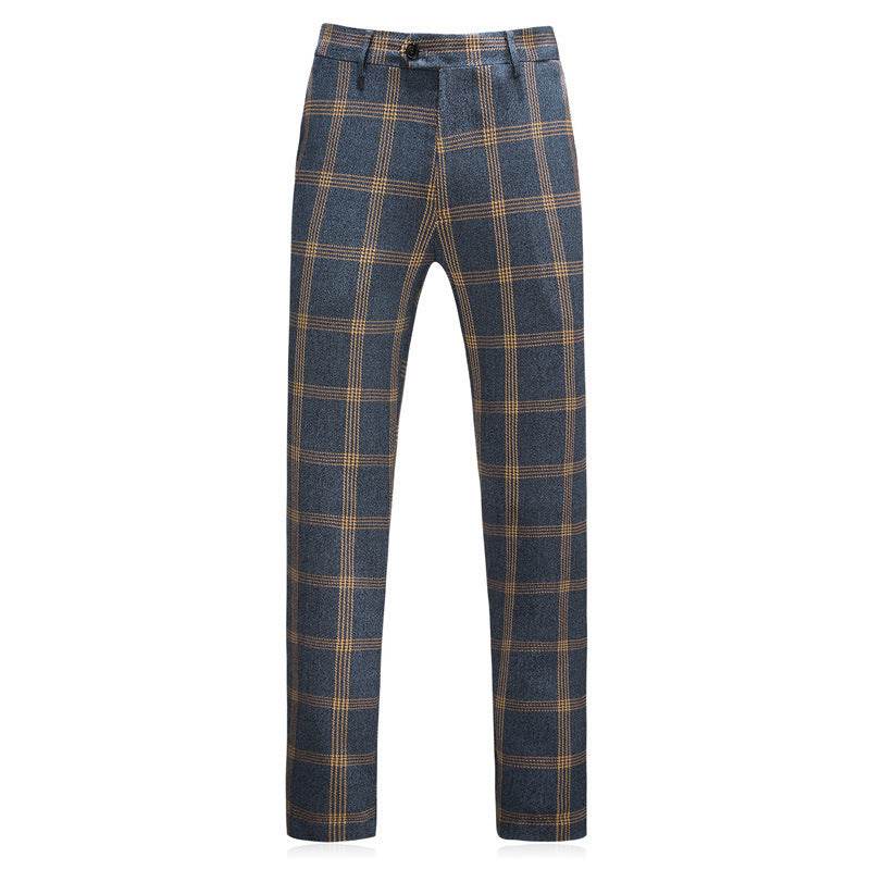 Stylish 3 Piece Suit for Men – Modish Blue Check Suit Dress - MODISH X