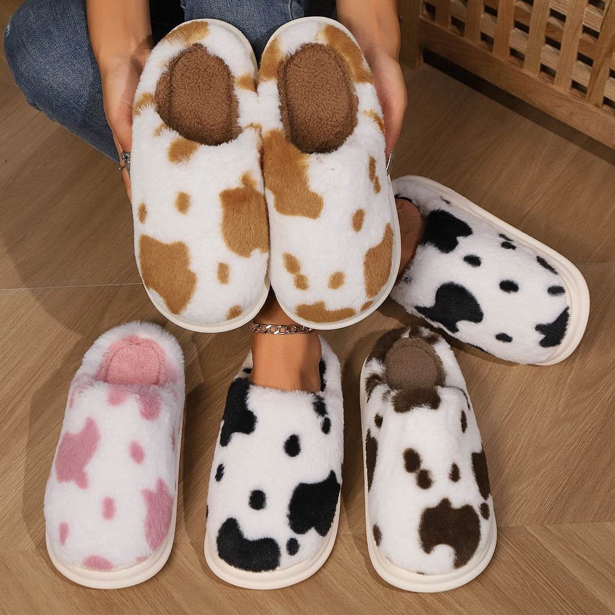 Women’s Sheepskin Slippers – Warm Non-Slip Wool Slippers for Winter - MODISH X
