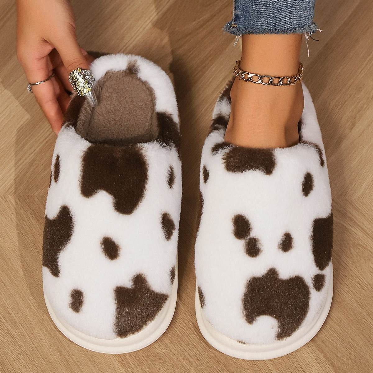 Women’s Sheepskin Slippers – Warm Non-Slip Wool Slippers for Winter - MODISH X