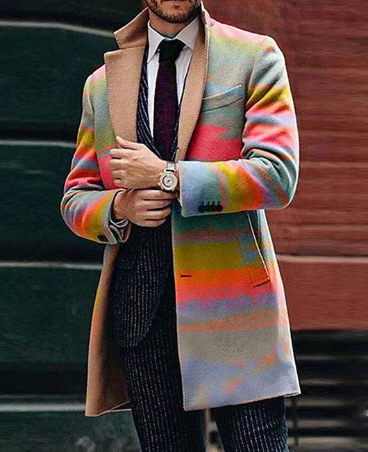 Men’s Long Coat – Sleek Slim Fit Winter Jacket with Pockets - MODISH X