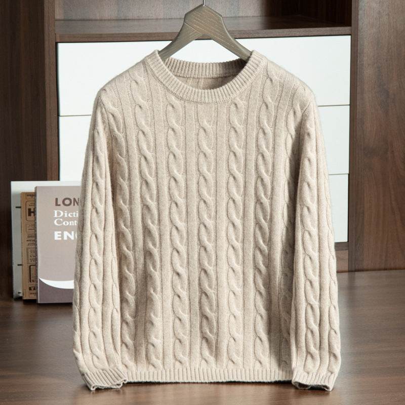 Men’s Cashmere Sweater – Luxurious Round Neck Pullover for Style & Warmth - MODISH X