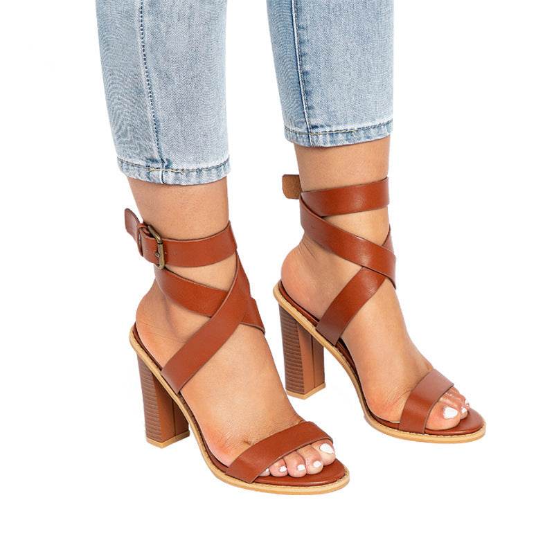 Plus-Size Chunky Heel Sandals – Bold, Comfy & Made to Empower You - MODISH X