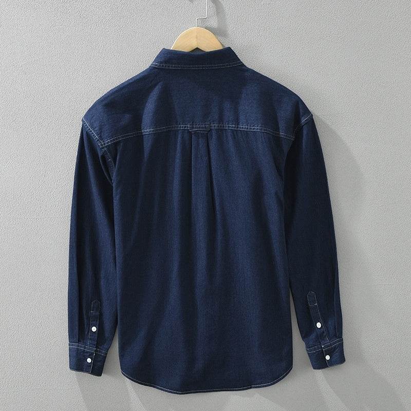 Men’s Denim Long Sleeve Loose Casual Style Shirts - MODISH X