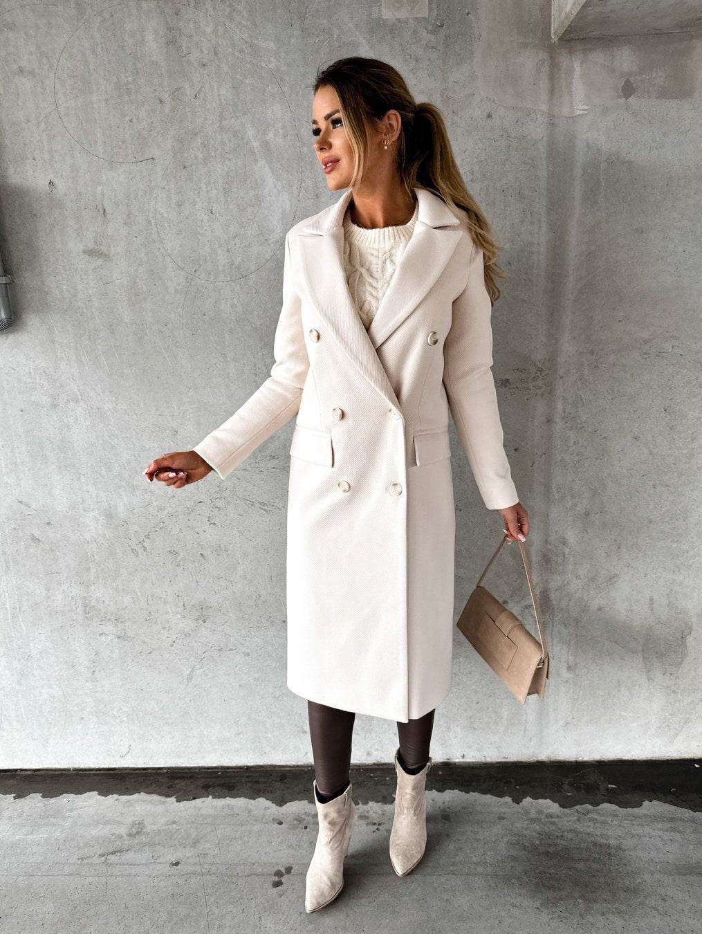 Women’s Woolen Coat – Stylish, Classic-Warm & Versatile - MODISH X