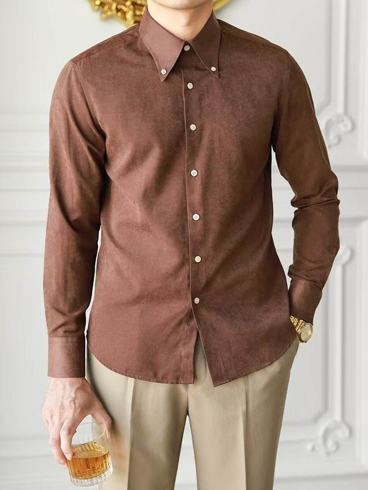 Men's Pure Color Artistic Trendy Shirts – Relaxed & Stylish Fit - MODISH X