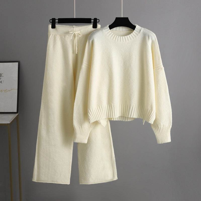 Women’s Knitted Wide-Leg Pants Set – Cozy & Stylish - MODISH X