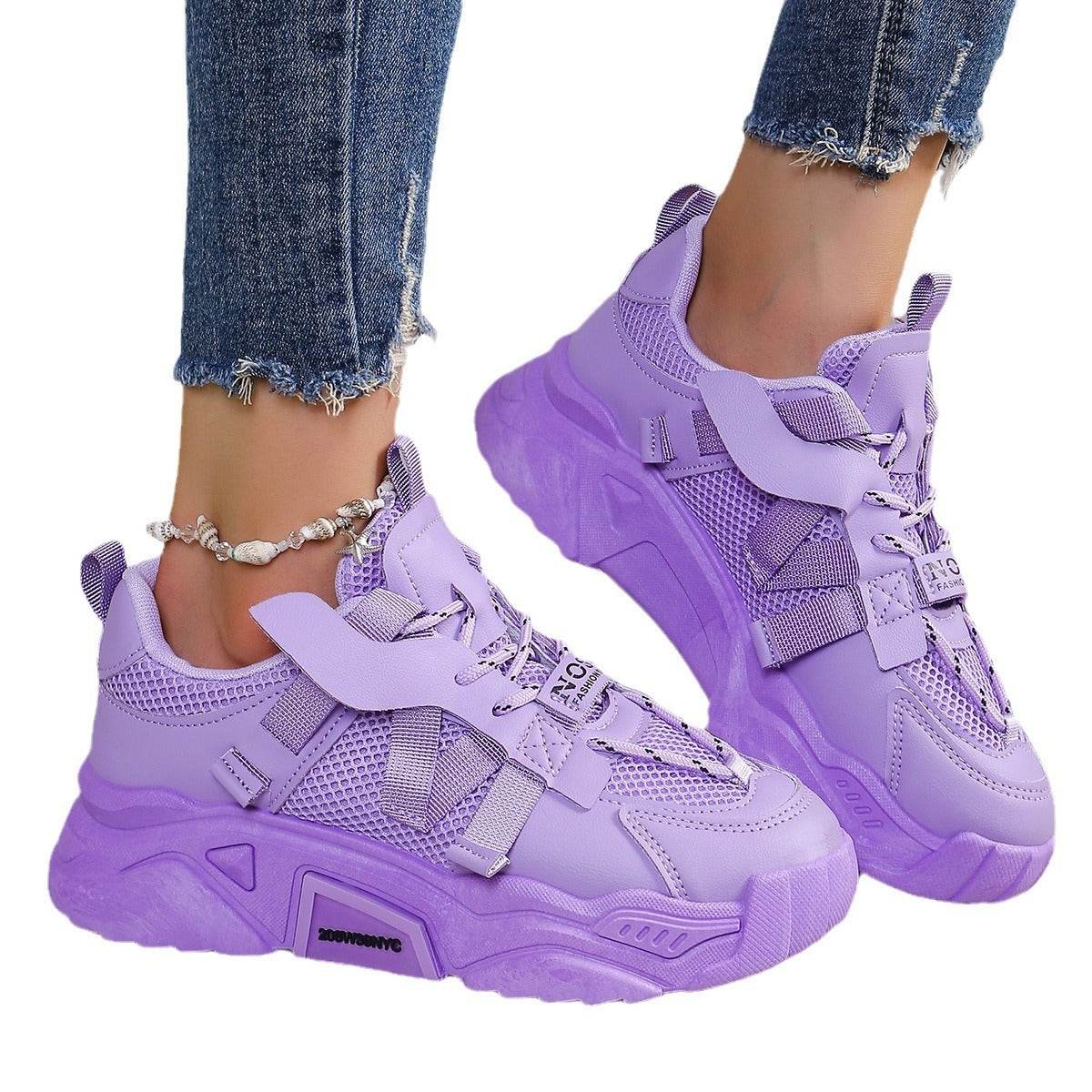 Purple Sneakers – Modish & Comfortable Platform Shoes for Women - MODISH X