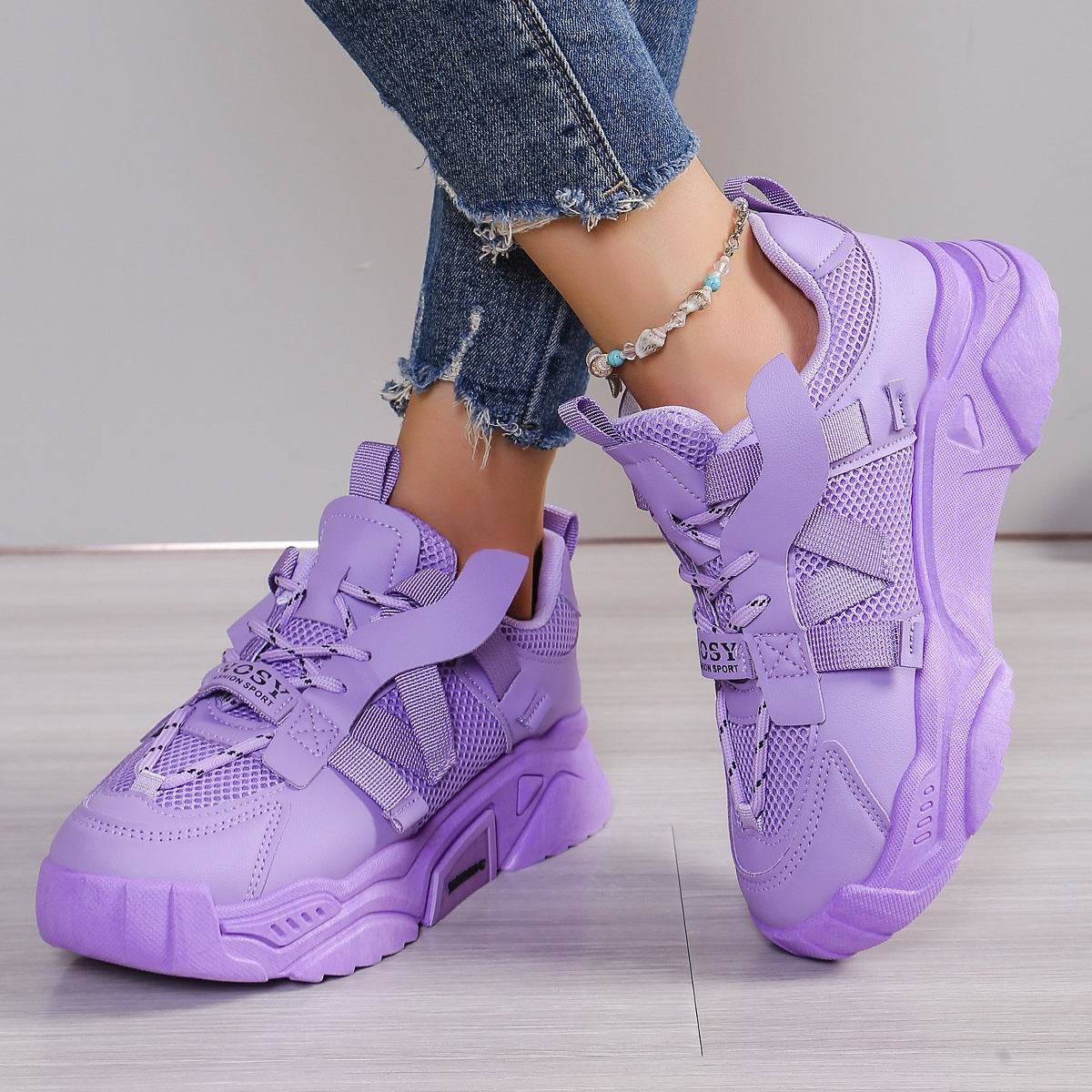 Purple Sneakers – Modish & Comfortable Platform Shoes for Women - MODISH X