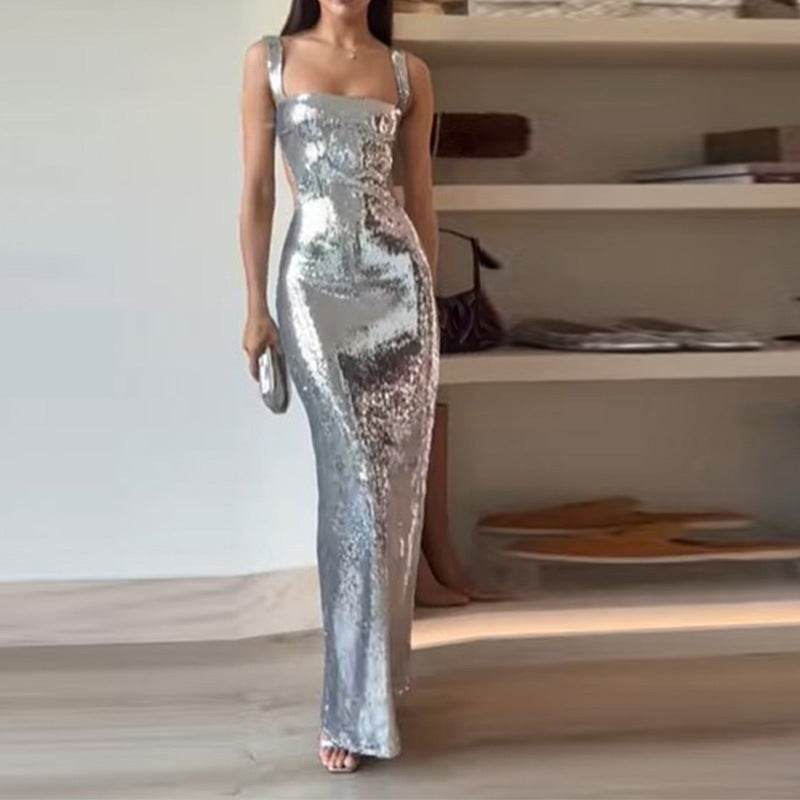 Women’s Sequin Sling Dress – Glamorous & Eye-Catching - MODISH X