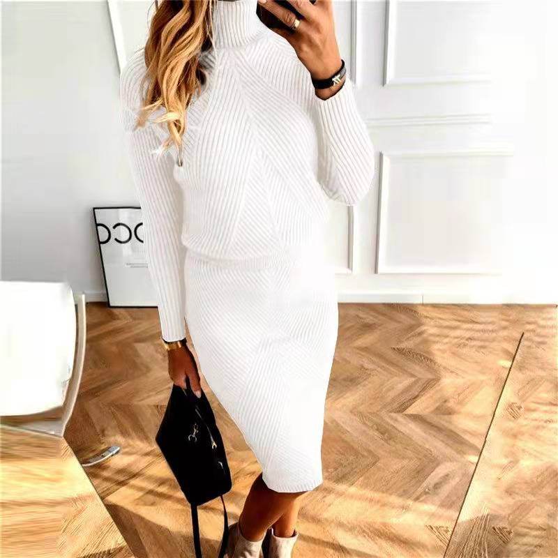 Women's Wool Turtleneck Sweater Dress – Stylish & Cozy Winter Wear - MODISH X