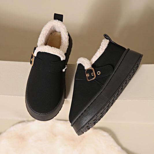 Women’s Round-Toe Ankle Boots – Warm & Stylish Boots