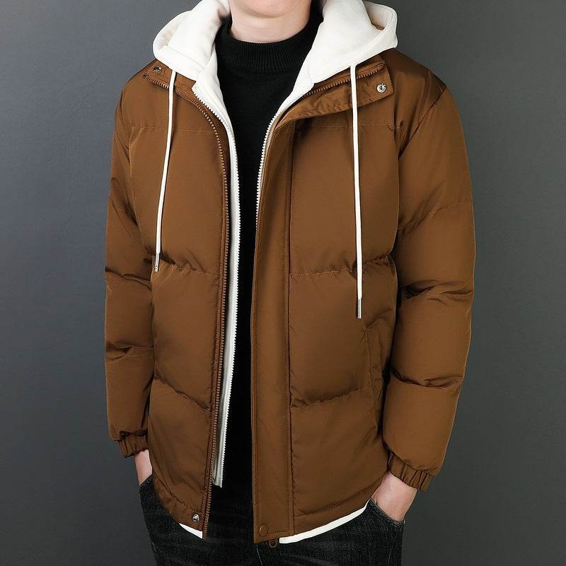 Men’s Windproof Hooded Cotton Jacket – Stylish Warmth for Winters - MODISH X
