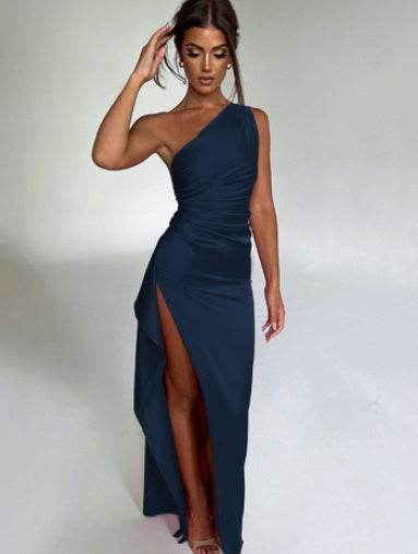 Women’s Sexy One-Shoulder Backless Slit Dress – Bold & Elegant - MODISH X