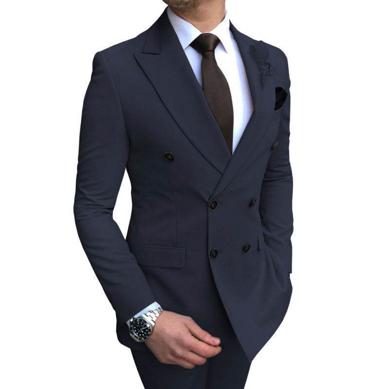 Navy Blue 2-Piece Business Suit – Modish & Slim Fit Wedding Suit - MODISH X