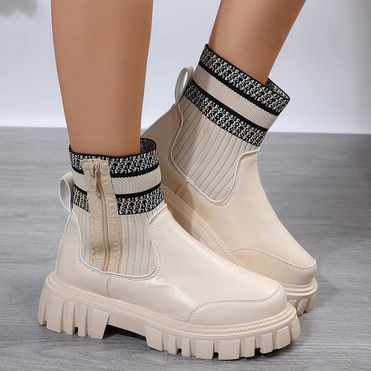Women’s Fashion Mid-Tube Boots – Stylish & Comfortable Boots