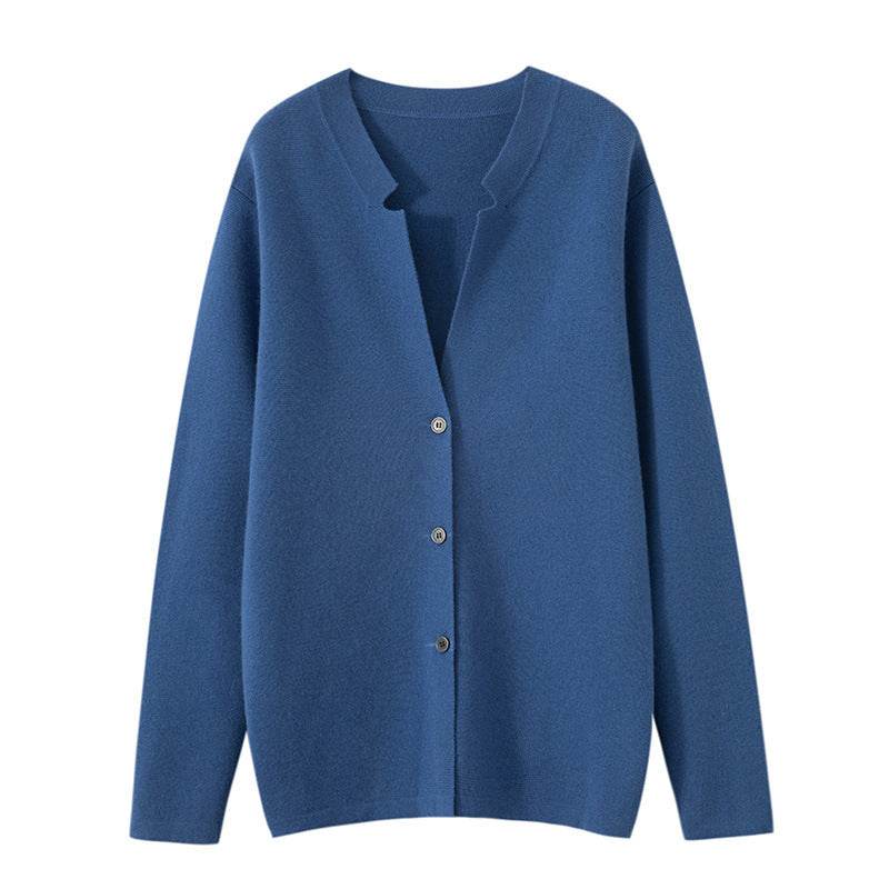 Men’s Wool Cardigan Sweater Black – Stylish Mid-Length Knit for Comfort - MODISH X