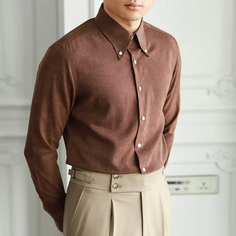 Men's Pure Color Artistic Trendy Shirts – Relaxed & Stylish Fit - MODISH X