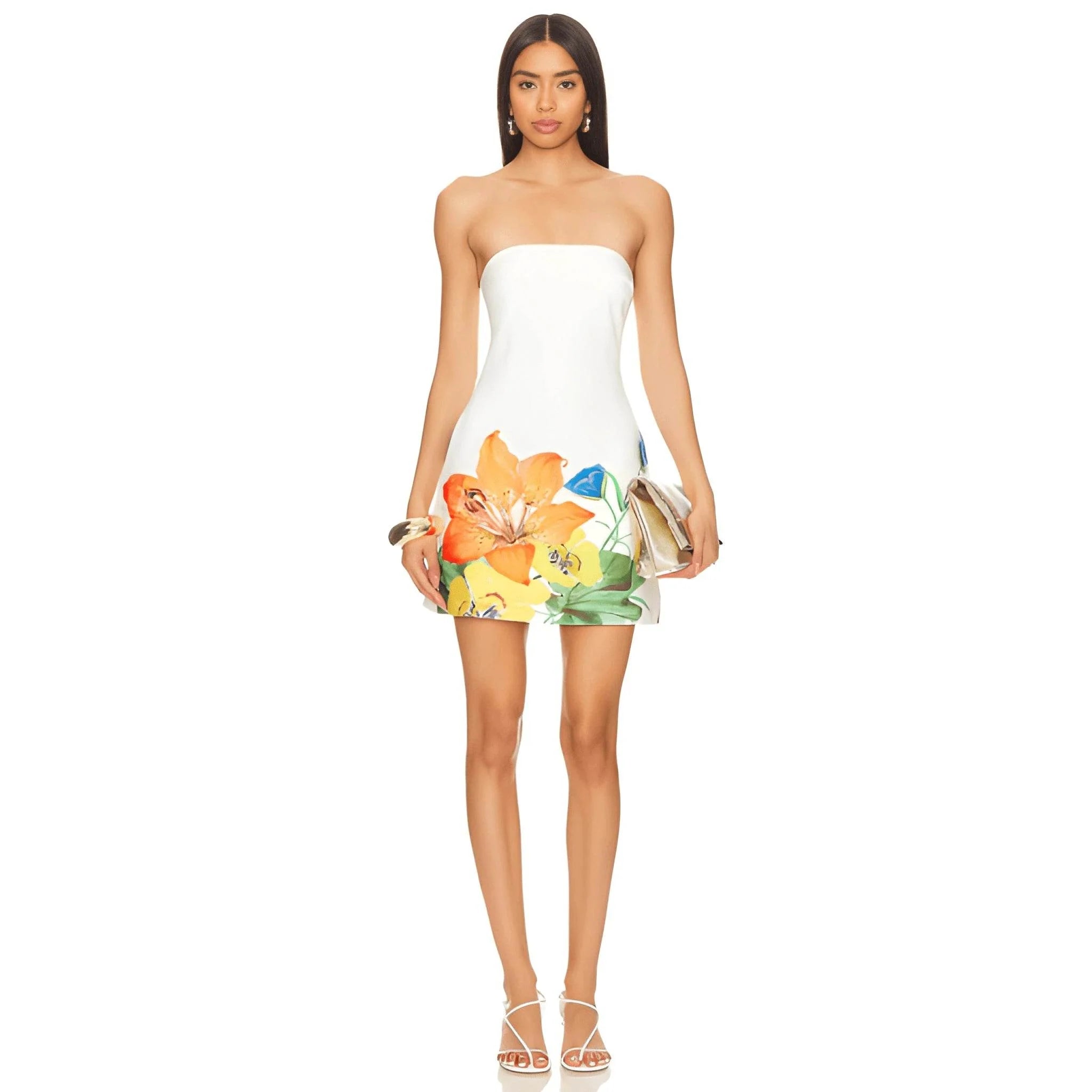 Women's Summer Floral Tube Top Sheath Shorts – Chic & Comfy Style - MODISH X
