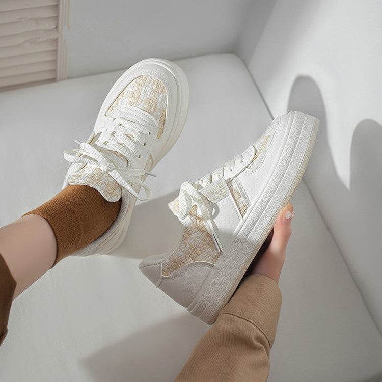 White Sneakers for Women – Modish & Comfortable Canvas Platform Shoes - MODISH X